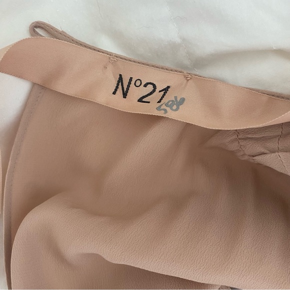 No. 21 Frilled Design Pink and Black Dress SZ 42 - Picture 11 of 11